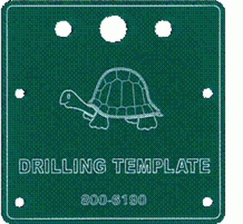 Circuitron 800-6190 Tortoise Remote Mount Drilling Template