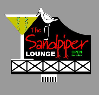 Miller Engineering 8681 HO/O Sandpiper Lounge Animated Billboard Sign