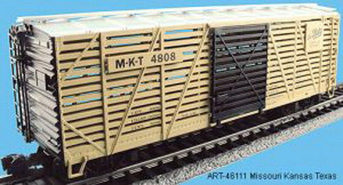 Aristo-Craft 46111 G Scale Missouri-Kansas-Texas Stock Car #4808