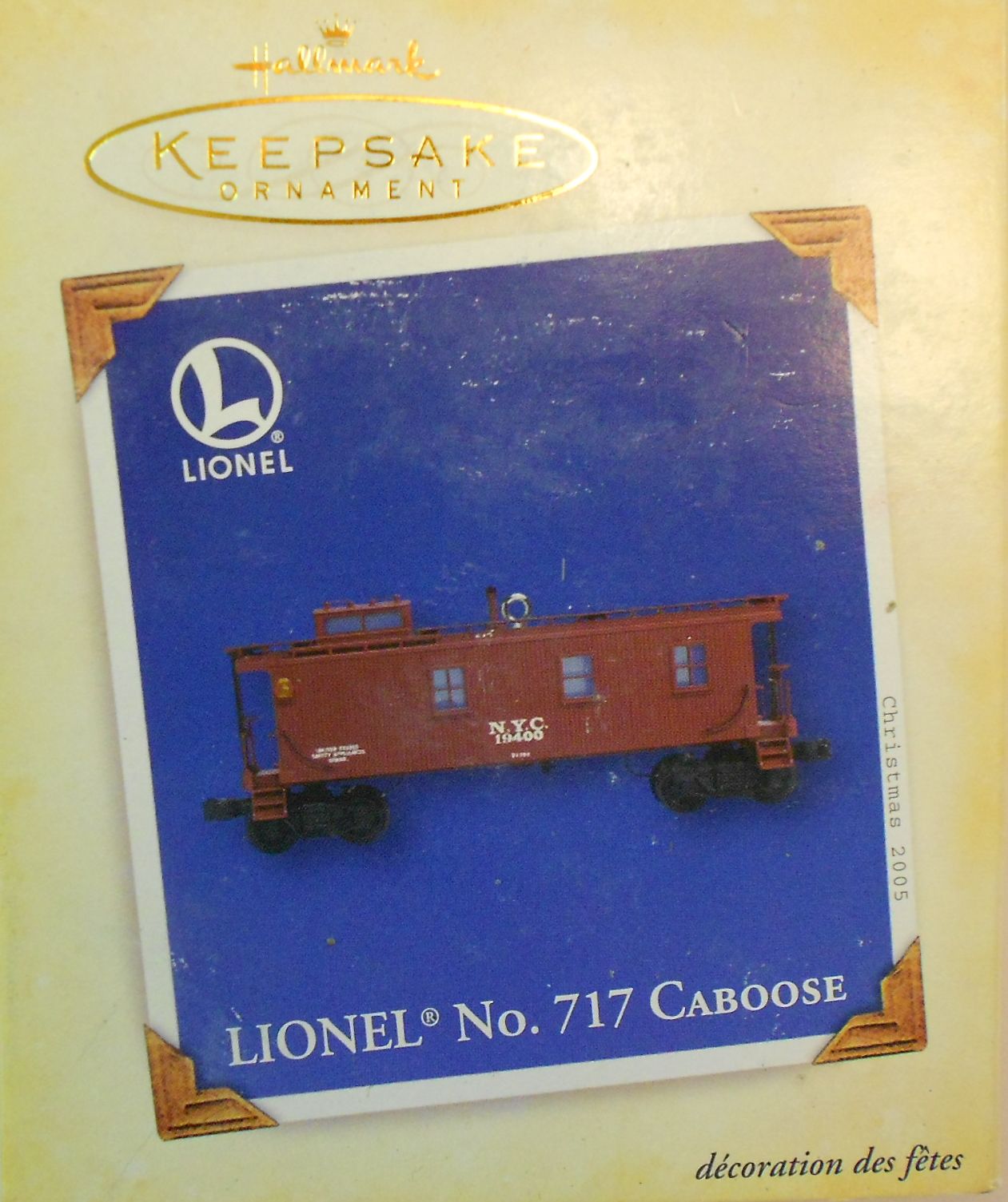 Hallmark QX2122 Lionel No.717 Caboose Christmas Keepsake Ornament