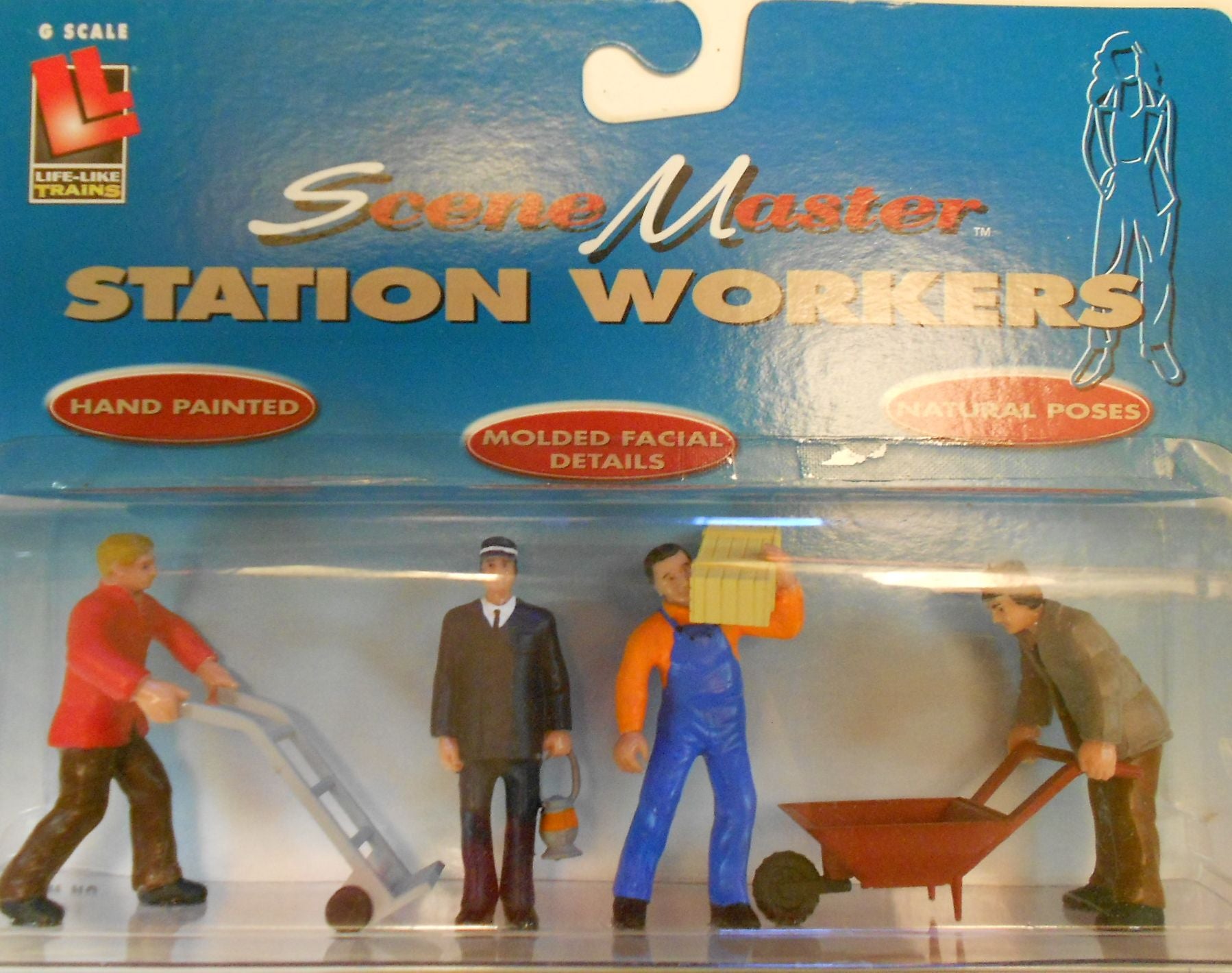Life Like 1672 Scene Master Station Worker Figures (Set of 4)