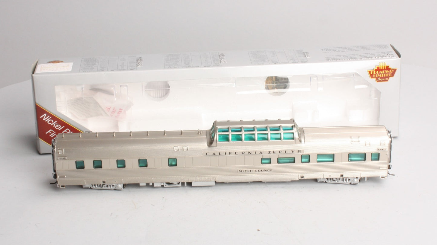 Broadway Limited 1500 HO Chicago, Burlington & Quincy Zephyr Vista Dome