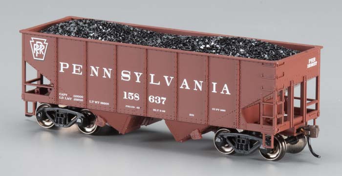 Bachmann 19507 HO Pennsylvania 55-Ton Outside-Braced Hopper w/Load #158637