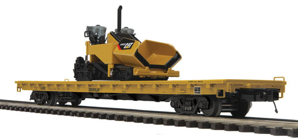 MTH 2098795 O Caterpillar Flat Car w/CAT Load