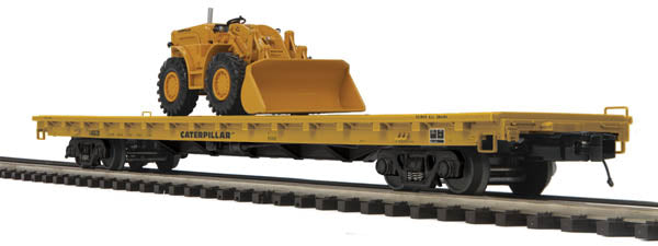 MTH 20-98796 O Caterpillar Flat Car w/CAT Load #140820
