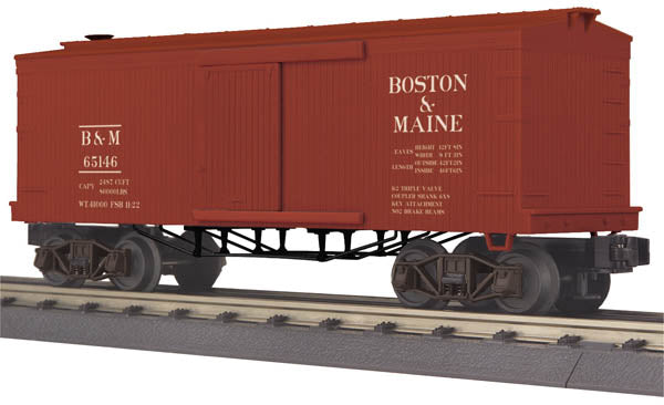 MTH 30-74707 O Gauge Boston & Maine 34' 19th Century Boxcar