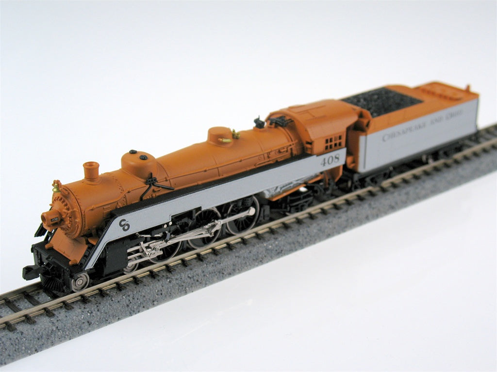 Model Power 87423 N Chesapeake & Ohio Steam Semi-SL 4-6-2 w/ Tender #408
