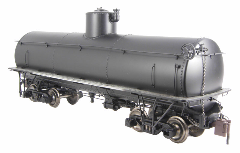Spectrum 88497 1:20.3 Scale Unlettered Black Frameless Tank Car - Metal Wheels