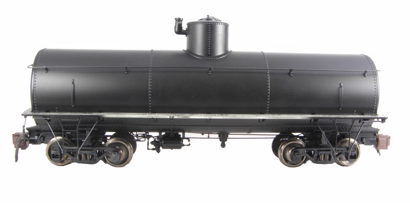 Spectrum 88497 1:20.3 Scale Unlettered Black Frameless Tank Car - Metal Wheels