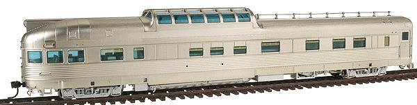 Broadway Limited 1029 HO Unlettered/Unnumbered California Zephyr Observation Car