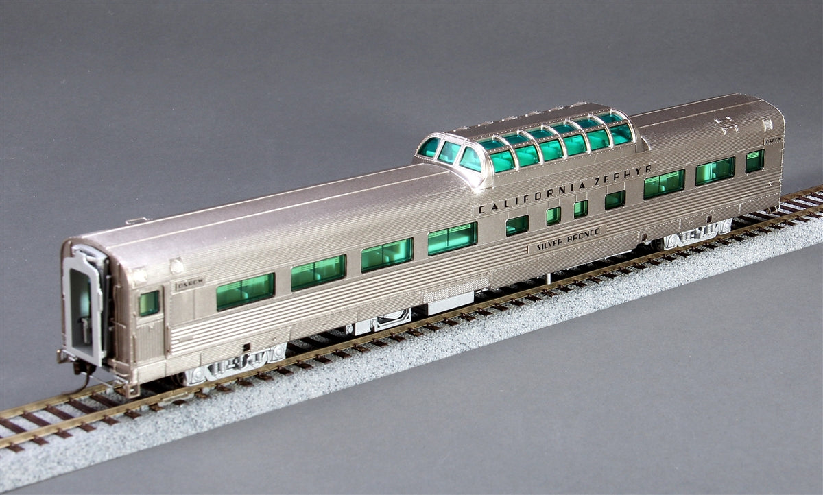 Broadway Limited 1493 HO California Zephyr "Silver Lodge" Vista Dome #4717