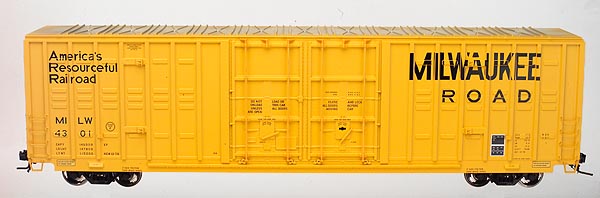 Atlas 9622-6 O 60' Berwick Hy-Cube Milwaukee Road Box Car #4296