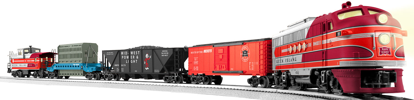 Lionel 6-30179 Rock Island Rocket O Gauge Diesel Freight Train Set