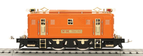 MTH 11-2021-1 Standard Gauge Orange #9 Electric Locomotive w/Brass Trim & PS2.0