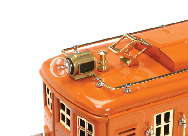 MTH 11-2021-1 Standard Gauge Orange #9 Electric Locomotive w/Brass Trim & PS2.0