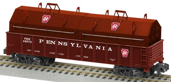 American Flyer 6-48570 S Scale Pennsylvania Gondola with Coil Covers