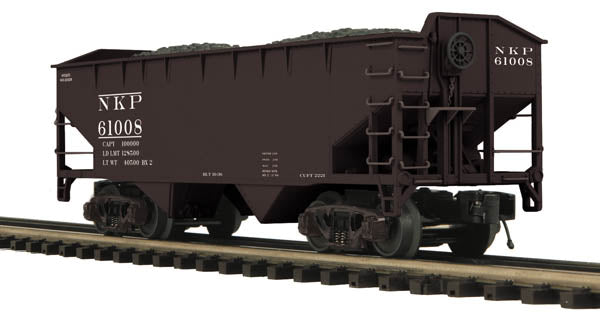 MTH 20-97756 O Nickel Plate Road Premier 2-Bay Offset Hopper Car (Set of 2)