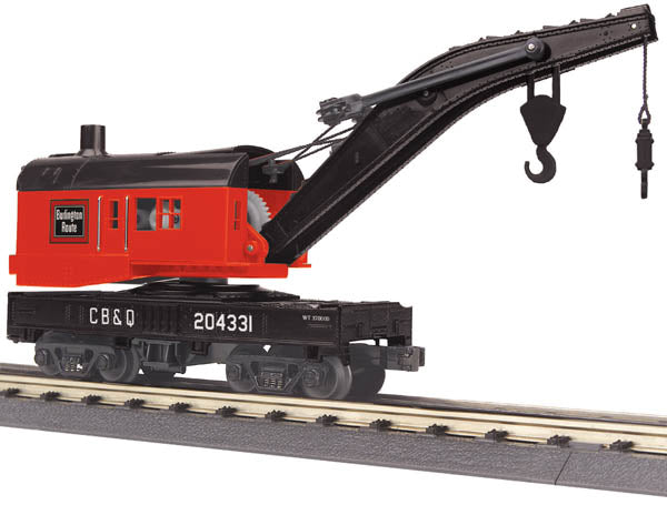 MTH 30-79345 O Burlington Crane Car #204331