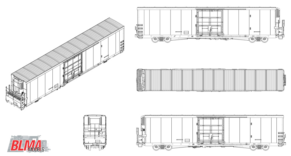 BLMA Models 15917 N CEFX Box Car #992135