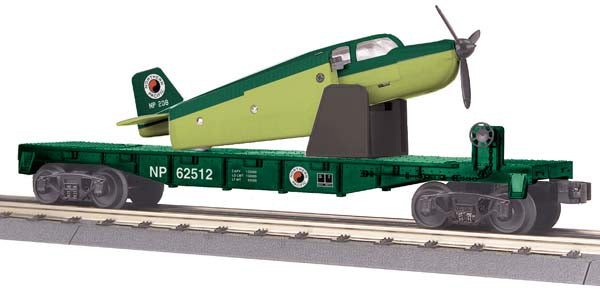 MTH 30-76476 NP FLAT CAR W/AIRPLANE