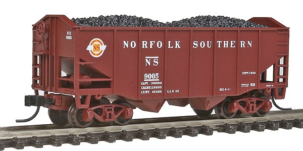 Atlas 41335 N Norfolk Southern 55t 2-Bay Fishbelly Hopper #9005