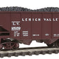 Atlas 41343 N 55t 2-Bay Fishbelly Hopper LV #25052/brn