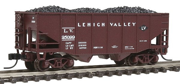 Atlas 41344 N Lehigh Valley 55t 2-Bay Fishbelly Hopper  #25099