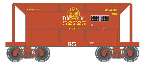 Atlas 40976 N 70t Ore Car Missabe'Quad' #52725/brn