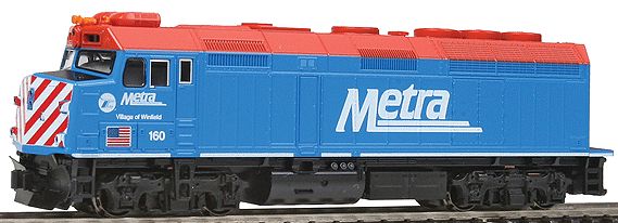 Kato 176-9102 N Chicago Metra F40PH Diesel Locomotive #160