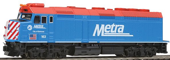 Kato 176-9103 N Chicago Metra F40PH Diesel Locomotive #163