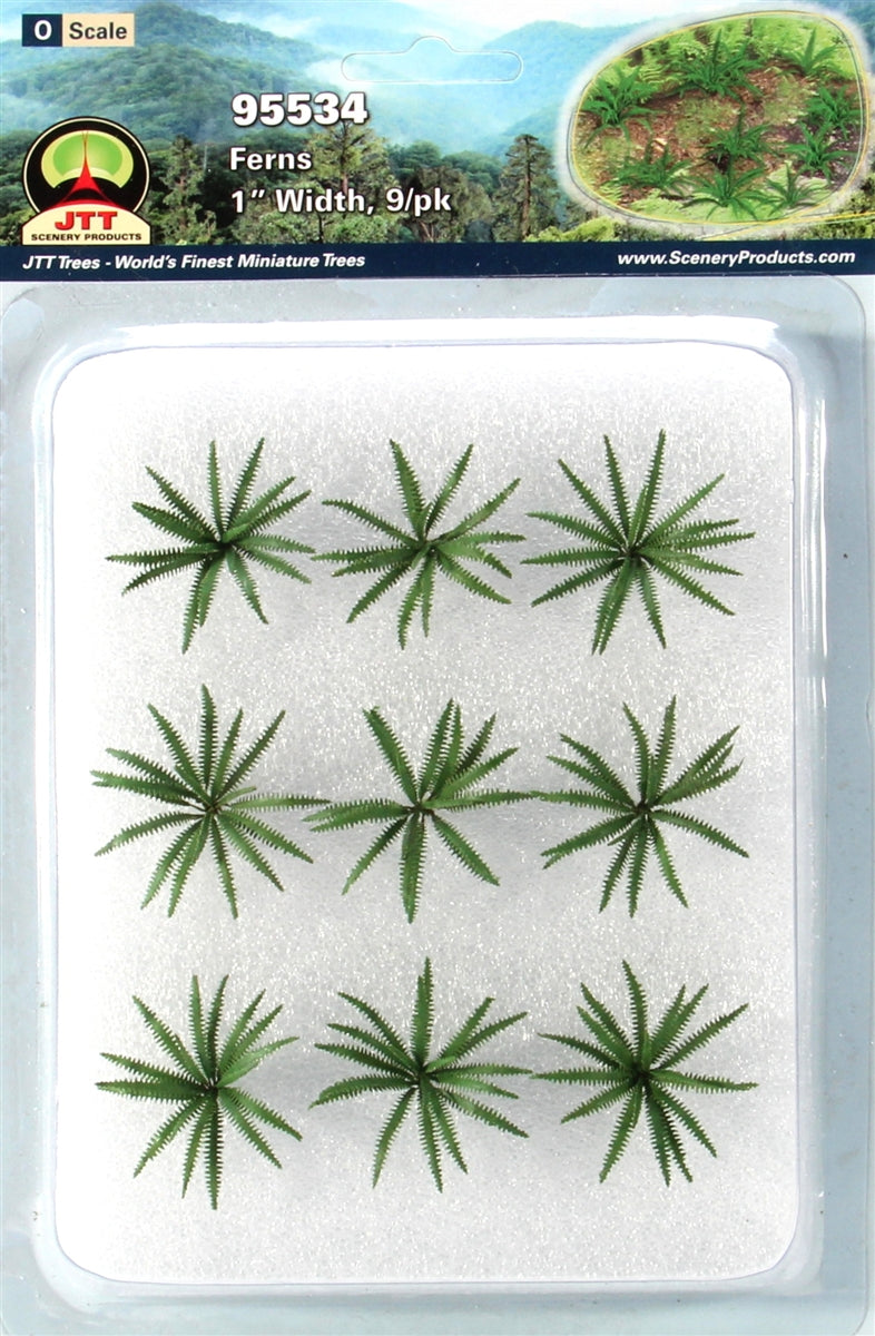 JTT Scenery Products 95534 O 1" Ferns (Pack of 9)