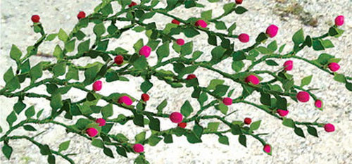 JTT Scenery Products 95539 HO 1-3/8'' Rose Bushes (Pack of 6)