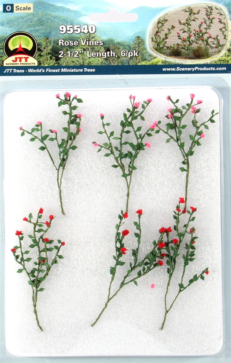 JTT Scenery Products 95540 O 2-1/2'' Rose Bushes (Pack of 6)