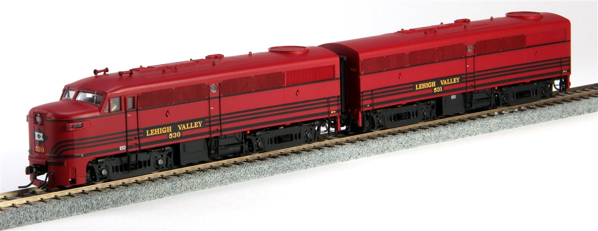 MTH 80-2098-0 HO Lehigh Valley ALCO FA-1 A/B Diesel Locomotive #530/#531