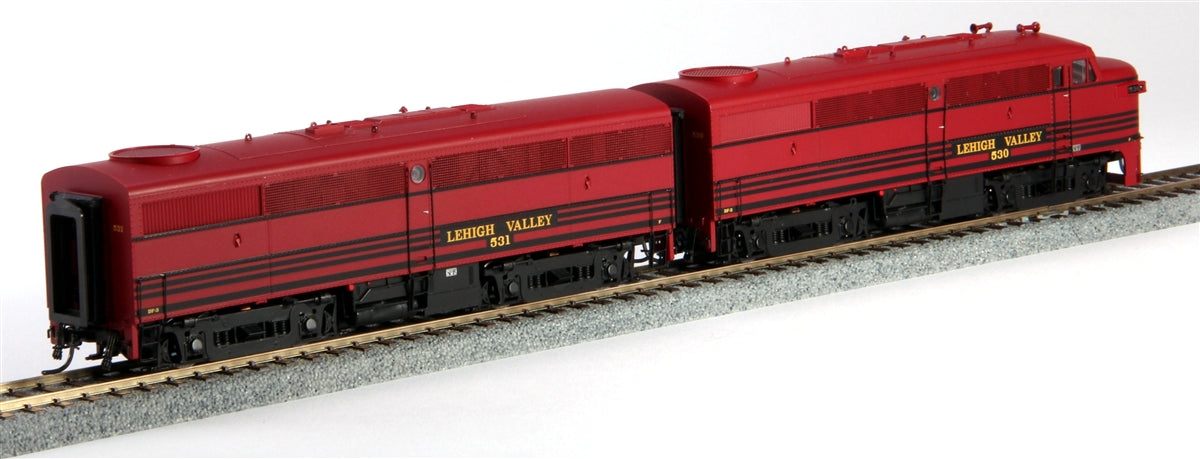 MTH 80-2098-0 HO Lehigh Valley ALCO FA-1 A/B Diesel Locomotive #530/#531