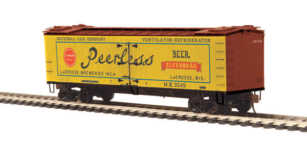 MTH 80-94024 HO LaCrosse Breweries R40-2 Woodside Reefer #3045