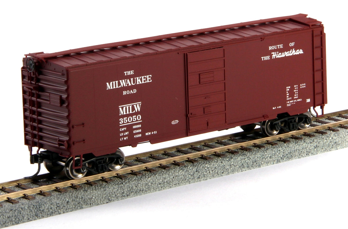 MTH 85-74053 Milwaukee Road HO Scale 40' PS-1 Boxcar #35068