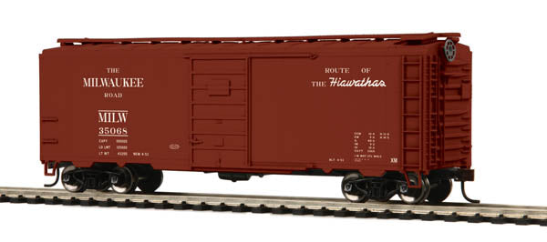MTH 85-74053 Milwaukee Road HO Scale 40' PS-1 Boxcar #35068
