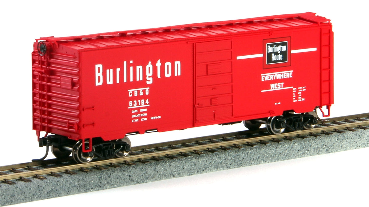 MTH 85-74085 Chicago, Burlington & Quincy HO Scale 40’ PS-1 Boxcar #63198