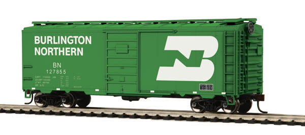MTH 85-74105 Burlington Northern HO Scale 40’ PS-1 Boxcar #127855