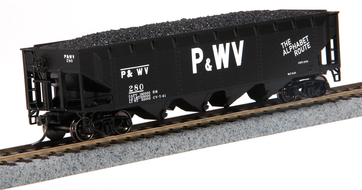 MTH 85-75030 Pittsburgh & West Virginia HO Scale 70t Quad Hopper #280