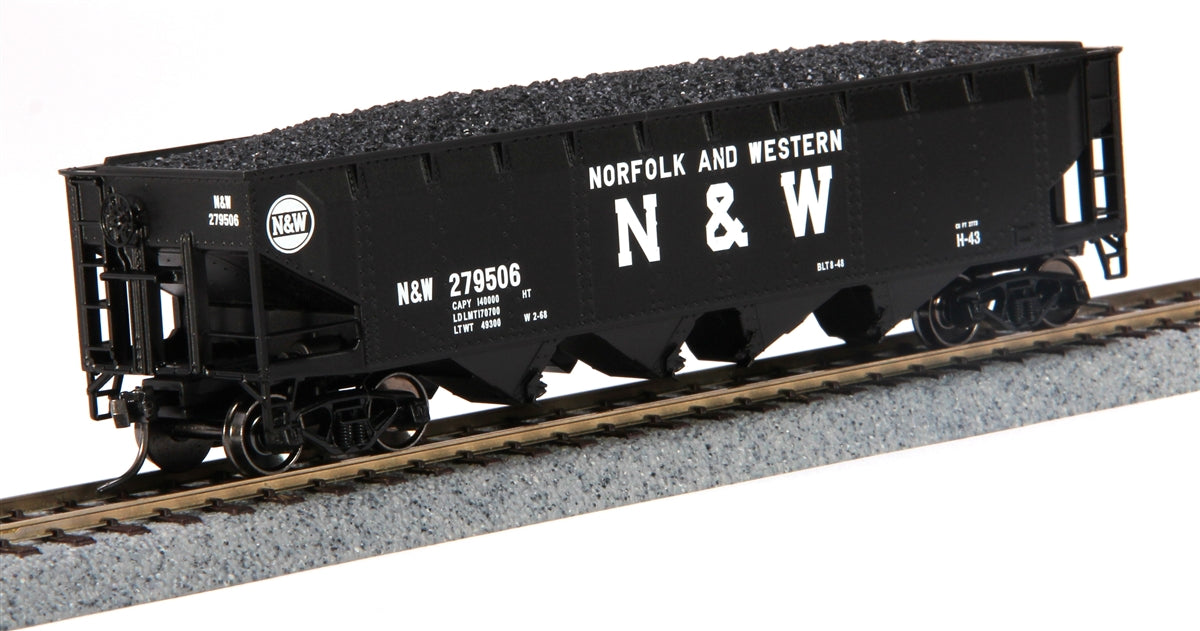 MTH 85-75041 Norfolk & Western HO Scale 70t Quad Hopper #279507