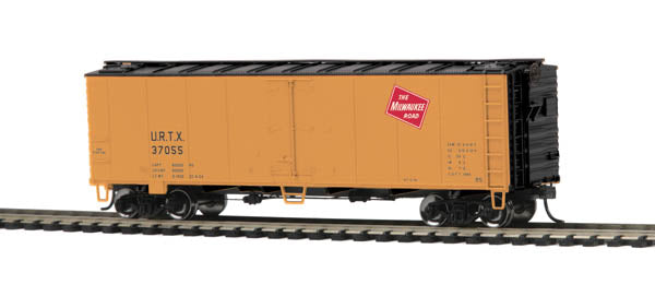 MTH 85-78039 HO Milwaukee Road 40'' Steel Sided Reefer Car #37055