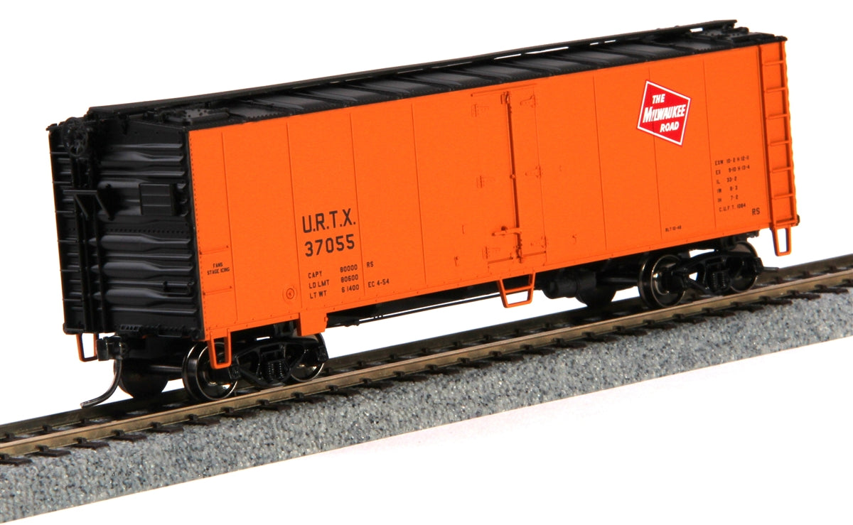 MTH 85-78041 HO Milwaukee Road 40'' Steel Sided Reefer Car #37063