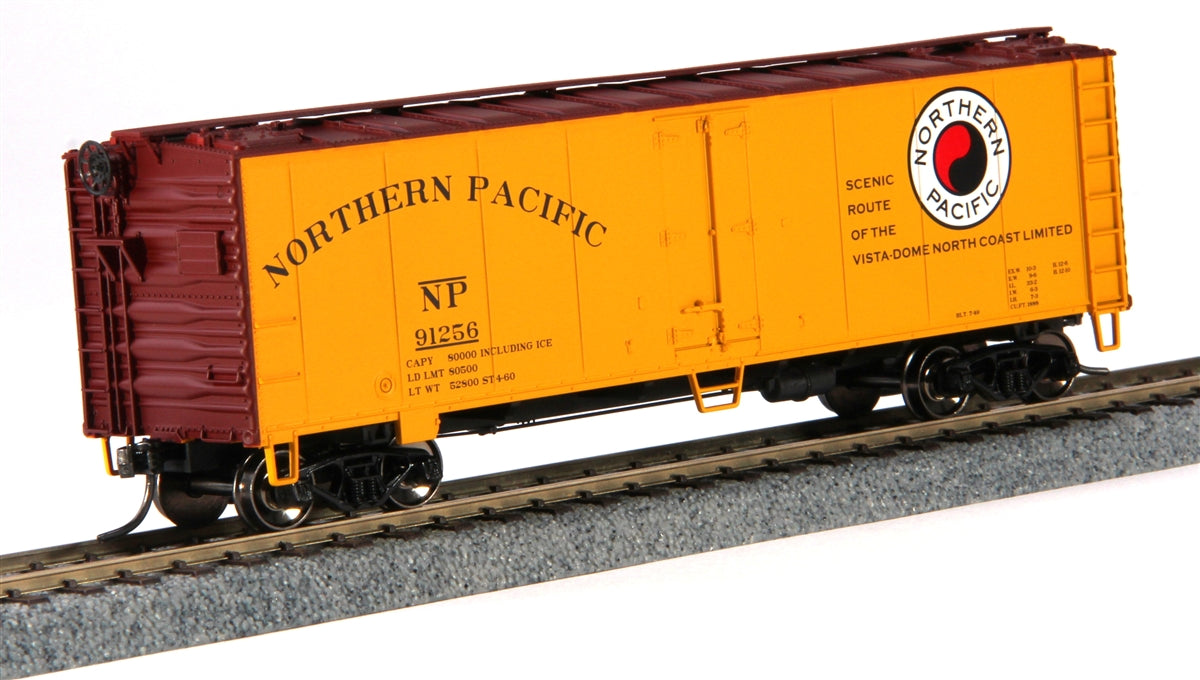 MTH 85-78042 HO Northern Pacific 40'' Steel Sided Reefer Car #91256