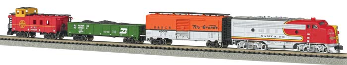 Bachmann 24021 Santa Fe Super Chief N Gauge Diesel Starter Freight Train Set