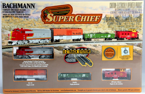 Bachmann 24021 Santa Fe Super Chief N Gauge Diesel Starter Freight