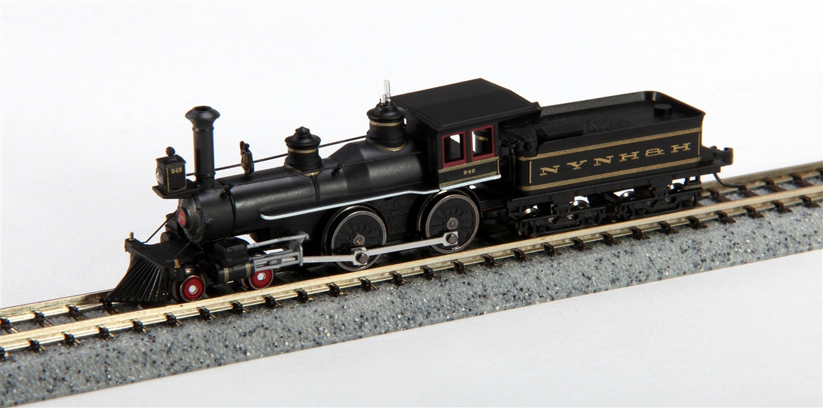 Atlas 40000467 N 4-4-0 Loco NH #629/blk&gld