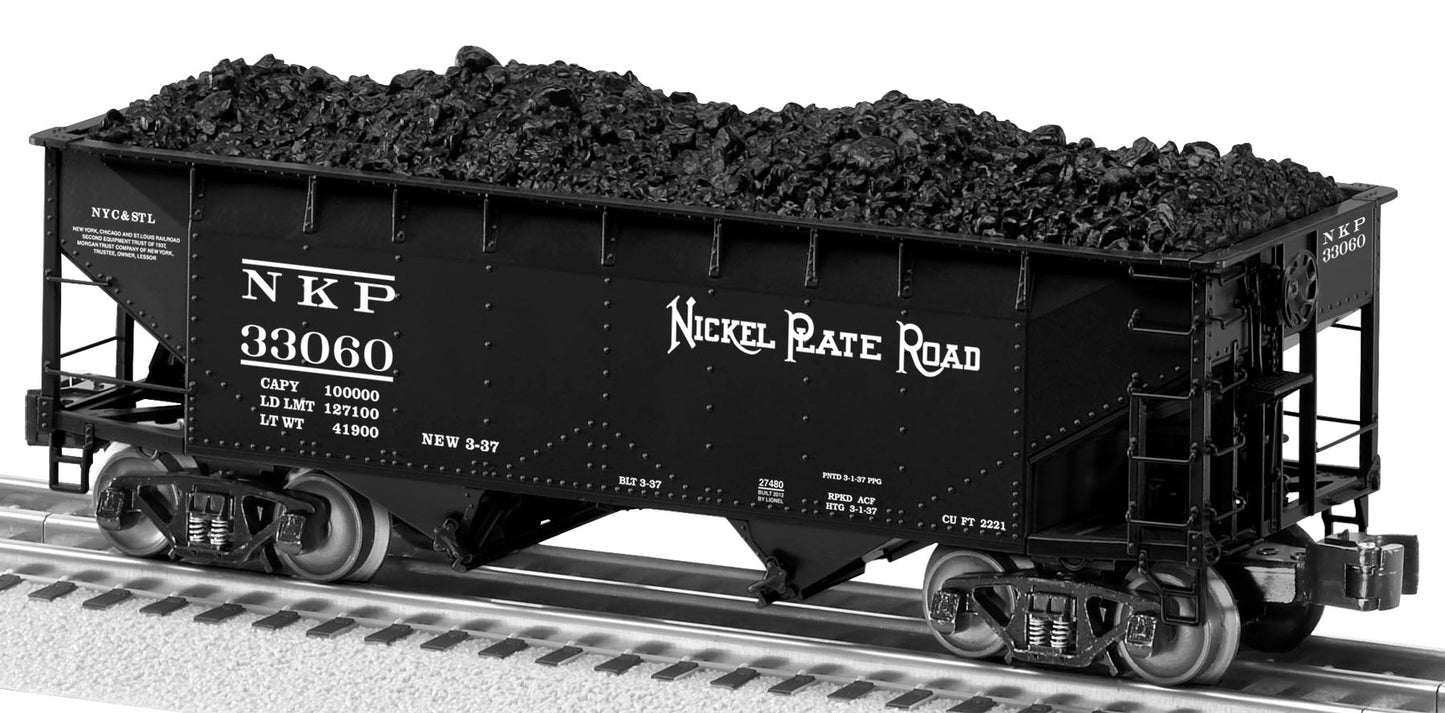 Lionel 6-27480 O NKP 2-Bay Offset Hopper