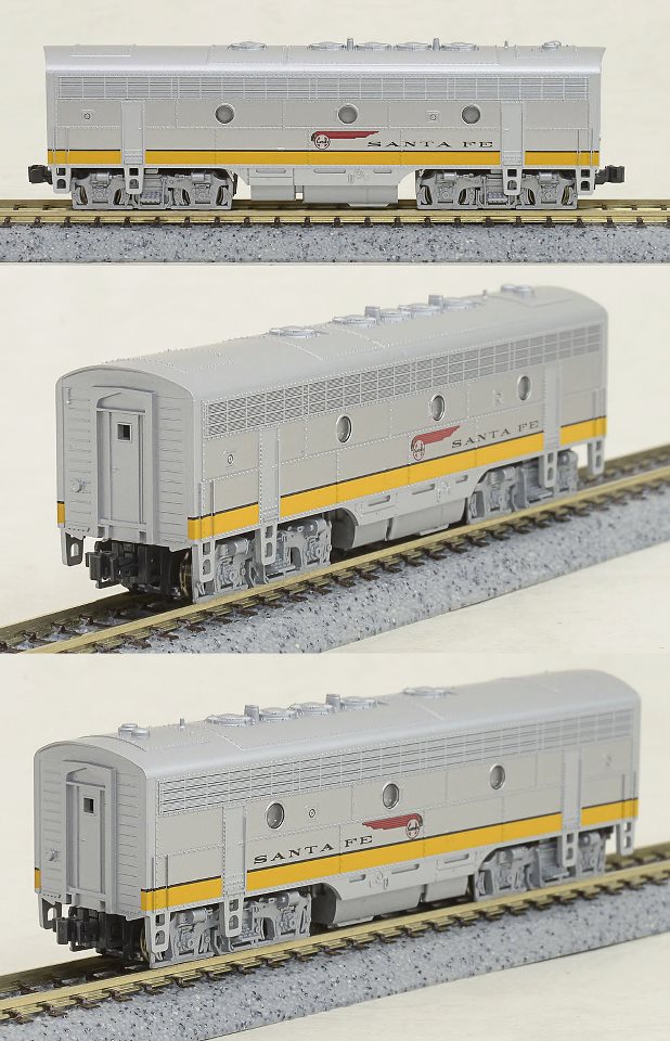 Kato 176-2212 N Santa Fe Yellow Bonnet EMD F7B Diesel Locomotive